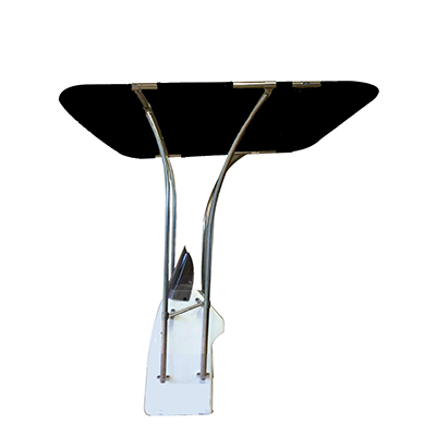 Dolphin 1'' Stainless Basic T Top - Black Canopy