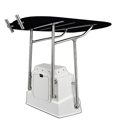 Dolphin Smart Heavy Duty T Top Anodized W/ balck canopy - Affordable Option