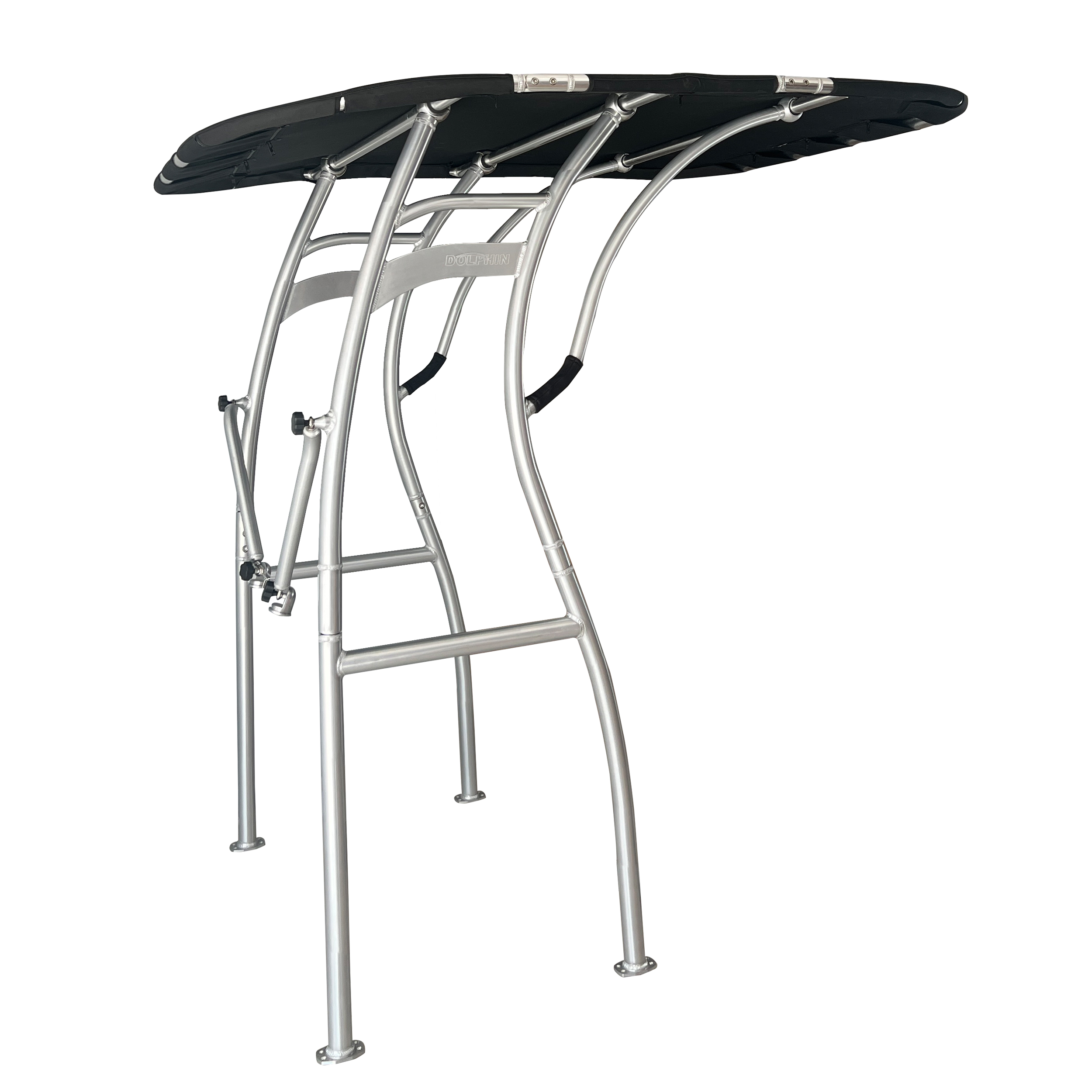 Dolphin Pro3 Extreme Heavy Duty T top anodized frame W/ black canopy - For Raugh Water